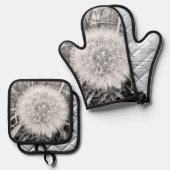 An Ofenhandschuh & Topflappen-Set (Vorderseite/Rückseite)