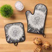 An Ofenhandschuh & Topflappen-Set (Oben Unten)