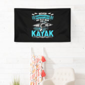 An Old Man With A Kayak Banner (Insitu)