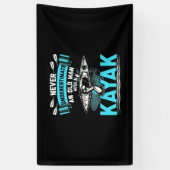 An Old Man With A Kayak Banner (Vertikal)