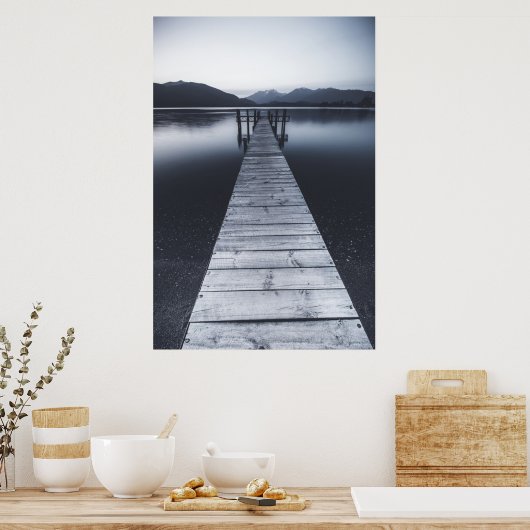 An Old Pier Portrait Poster (Küche)