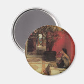 An Oleander von Alma Tadema, Vintage Blume Magnet (Vorderseite/Rückseite)