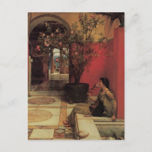 An Oleander von Alma Tadema, Vintage Blume Postkarte (Vorderseite)