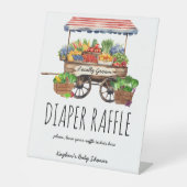 An Ort und Stelle gezogene Bauern Babydusche-Winde Sockelschild (Vorderseite)