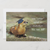 An Otter Graduation Party Invitation Card Karte (Vorderseite)