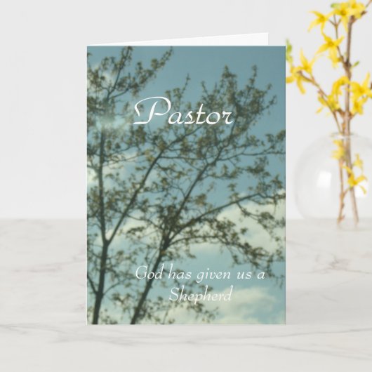 An Pastor Karte (Gelbe Blume)