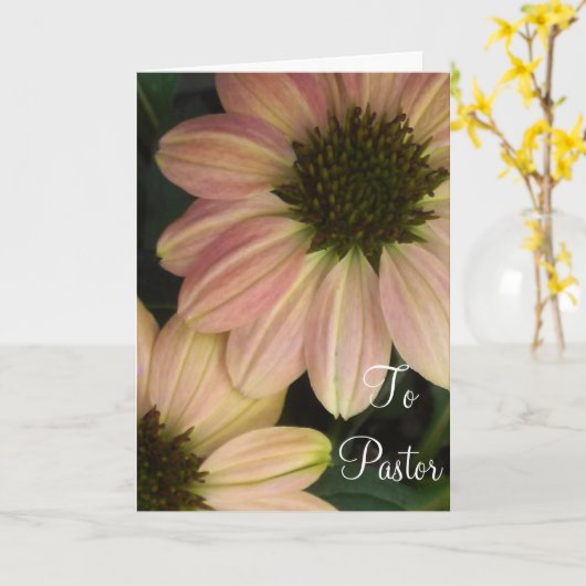 An Pastor Karte (Gelbe Blume)