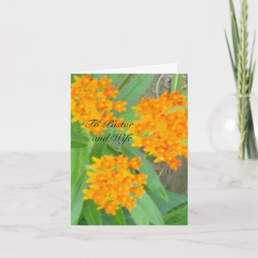 An Pastor und Ehefrau Dankeskarte (Vorderseite)