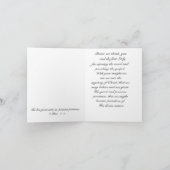 An Pastor und Ehefrau Dankeskarte (Innenseite)