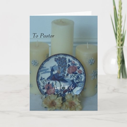 An Pastor und Ehefrau Karte (Vorderseite)