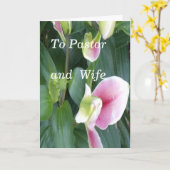 An Pastor und Ehefrau Karte (Gelbe Blume)