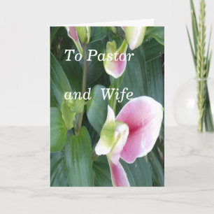 An Pastor und Ehefrau Karte