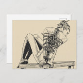 An Perfektion gebunden - Shibari Seile Postkarte (Vorne/Hinten)