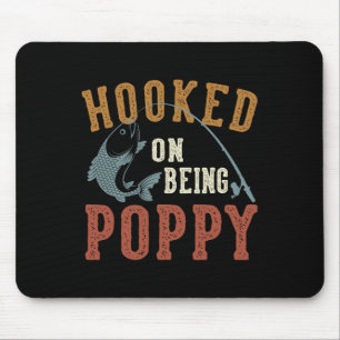 An Poppy, den Vatertags-Angler, angefixt Poppy Mousepad