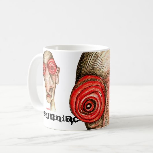 An Schlaflosikeit leidend Kaffeetasse (Vorderseite Links)