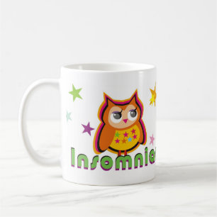 An Schlaflosikeit leidende Eulen-Kaffee-Tasse Kaffeetasse