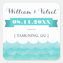 An Sea Nautical Gastgeschenk Hochzeit Stickers