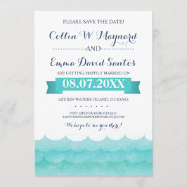 An Sea Nautical Save the Dates Date