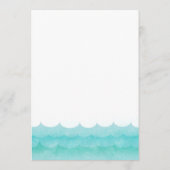 An Sea Nautical Wedding Menu Cards Menükarte (Rückseite)