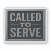 An Serve™ LDS aufgerufen Aufkleber (Vorderseite)