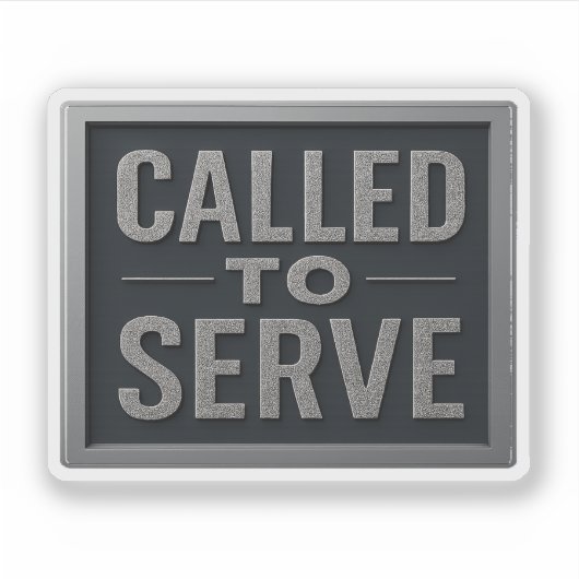 An Serve™ LDS aufgerufen Aufkleber (Vorderseite)