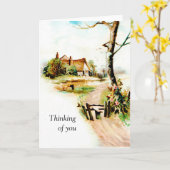 An Sie heute denken Karte (Gelbe Blume)