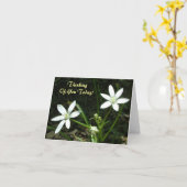 An Sie heute denken! - Löschen Sie nach innen Karte (Gelbe Blume)