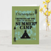 An Sie weg denken am Sommer-Lager-individuellen Karte (Gelbe Blume)