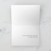 An Sie wenig denken hallo rote Vogel-Karte Karte (Innenseite)