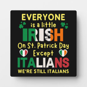 An St. Patrick's Day ist jeder ein bisschen irisch Fotoplatte