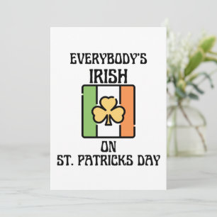 An St. Patrick's Day sind alle Iren Feiertagskarte