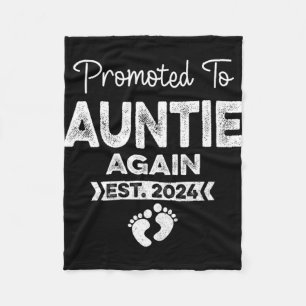 An Tante wieder Est 2024 Schwangerschaftsankündigu Fleecedecke
