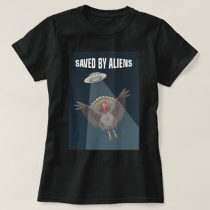 An Thanksgiving von Aliens gerettet T-Shirt