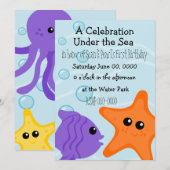 An Under Sea Celebration Einladung (Vorne/Hinten)