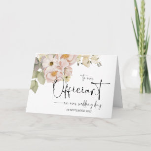 An unserem Beamten am Hochzeitstag danke Priest Karte