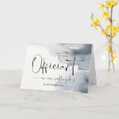 An unserem Beamten am Hochzeitstag danke Priest Karte (Gelbe Blume)