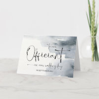 An unserem Beamten am Hochzeitstag danke Priest