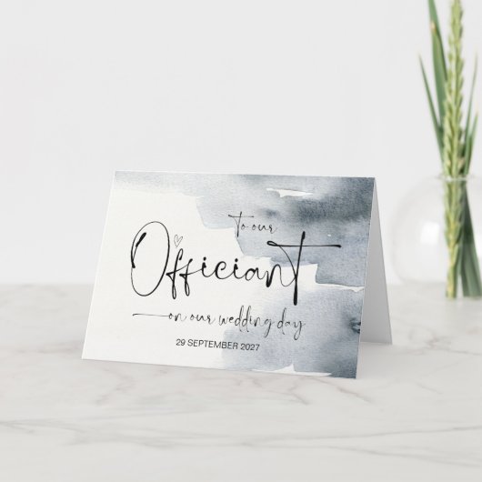 An unserem Beamten am Hochzeitstag danke Priest Karte (Vorderseite)