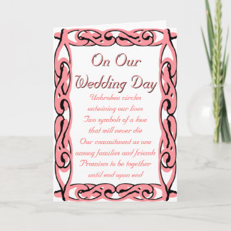 An unserem Hochzeitstag: Ende nach Ende Karte