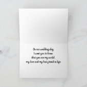 *AN UNSEREM WOCHENTAG** ZU BRÜCKE- ODER GROSSKARTE KARTE (Innenseite)