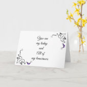 *AN UNSEREM WOCHENTAG** ZU BRÜCKE- ODER GROSSKARTE KARTE (Gelbe Blume)