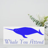 An Wal, den Sie teilnehmen Einladung (Stehend Vorderseite)