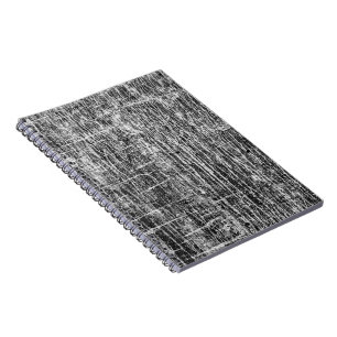 an Wänden entlang laufen Notizbuch Notizblock