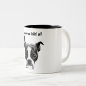 An was Sie lickin? Zweifarbige Tasse (VorderseiteRechts)