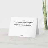 An Weihnachten sei nett dicken Leuten Karten (Rückseite)