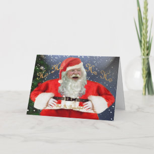 An Weihnachten sei nett dicken Leuten Karten