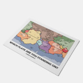 An welcher Platte sind Sie Stehend? Plattentektoni Fußmatte (Schrägansicht)