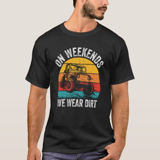An Wochenenden tragen wir Vintage Autofahrer. T-Shirt (Vorderseite)