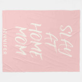An Zuhause Mama Personalisiert ablegen Fleecedecke (Vorderseite (Horizontal))