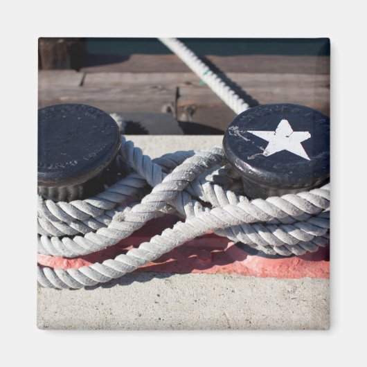 An zwei Pollen geklebter Seil Magnet (Vorne)